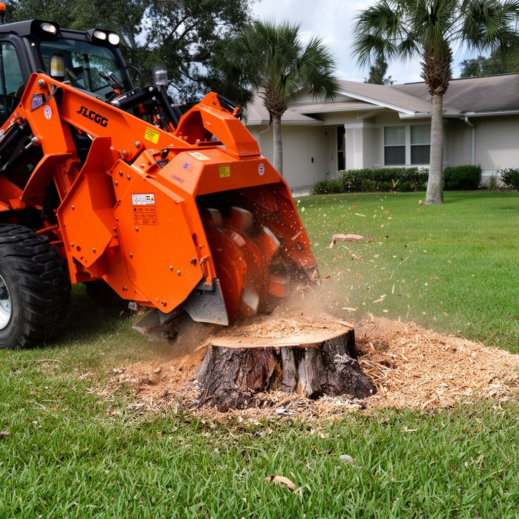 Stump grind · Waterstone backyard